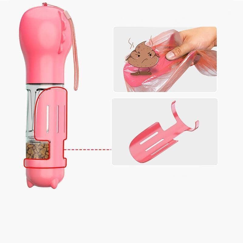 3 In 1 Portable Water Bottle, Feeder and Poop Dispenser 0 ShoPet
