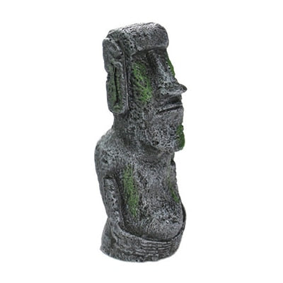Easter Island Stone Statue Decoration Fish Tank Aquarium