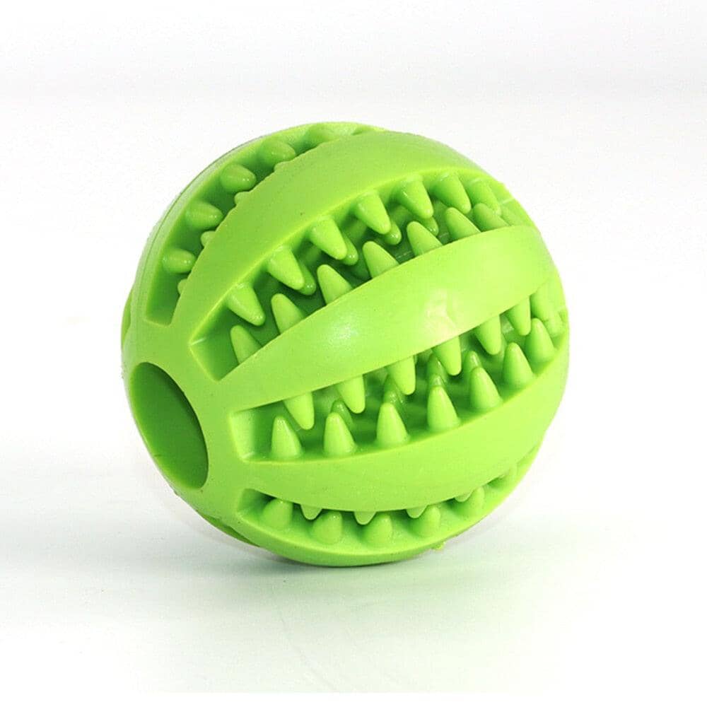 Dog Interactive Chew Cleaning Tooth Ball 0 ShoPet Green S