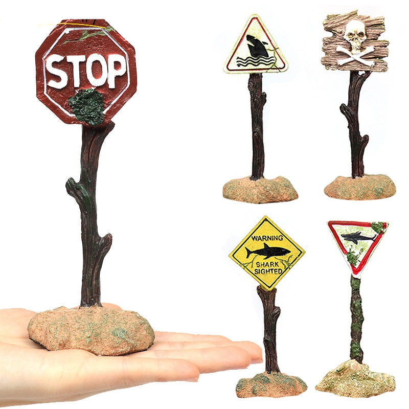 Signs Aquarium Decoration Ornaments