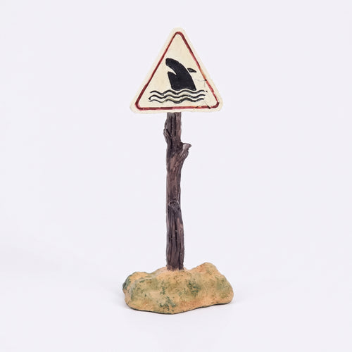 Aquarium Warning Sign Decor