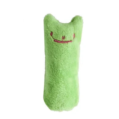 Catnip Plush Chew Toy for Cats - Interactive Squeaky Teething Toy