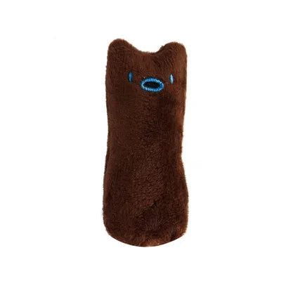 Catnip Plush Chew Toy for Cats - Interactive Squeaky Teething Toy