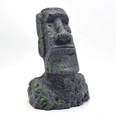 Easter Island Moai Statue - Resin Aquarium & Terrarium Decor