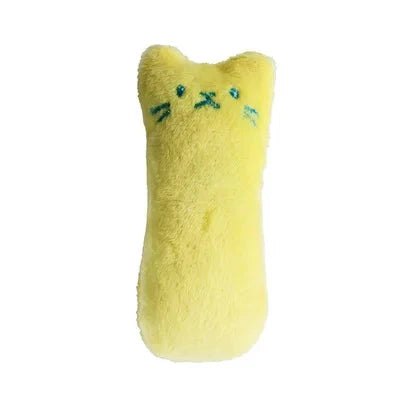 Catnip Plush Chew Toy for Cats - Interactive Squeaky Teething Toy