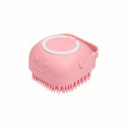 Silicone Dog & Cat Bath Brush with Shampoo Dispenser