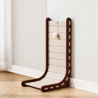 Vertical L-Shape Cat Scratching Post - Felt Climbing Frame