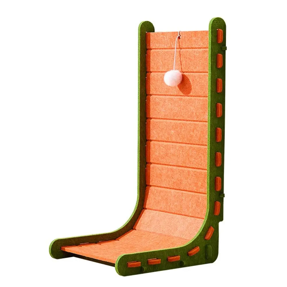 Vertical L-Shape Cat Scratching Post - Felt Climbing Frame