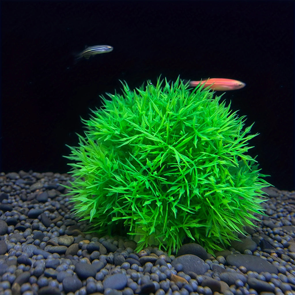 Artificial Aquarium Grass Ball - Fade-Resistant Fish Tank Decor