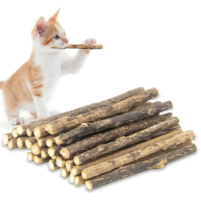 Matatabi Silvervine Cat Chew Sticks - Natural Catnip Alternative (15-Pack)
