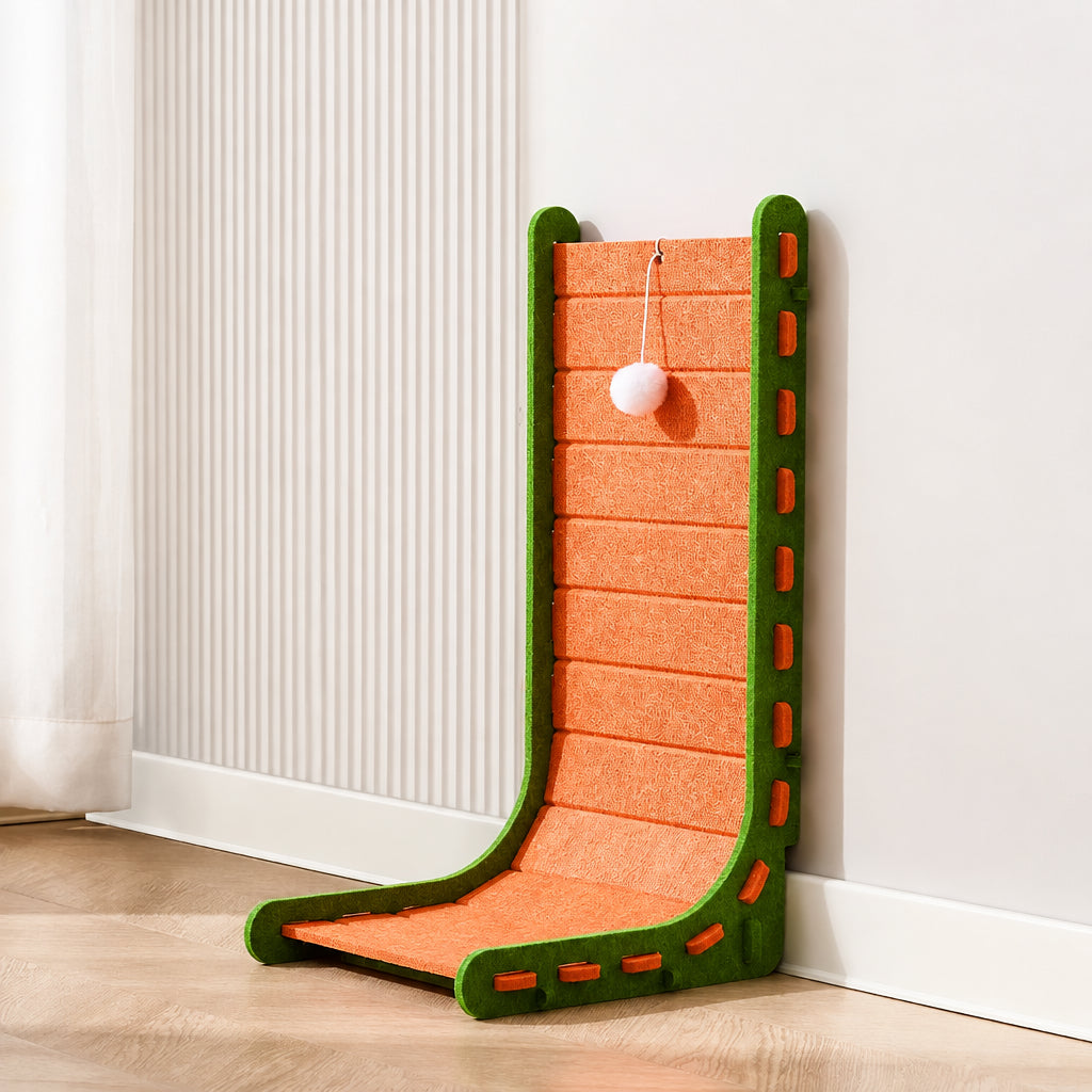 Vertical L-Shape Cat Scratching Post - Felt Climbing Frame