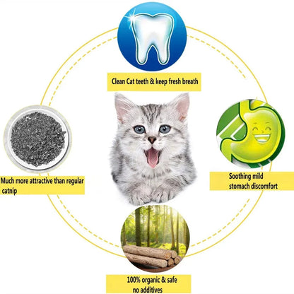 Matatabi Silvervine Cat Chew Sticks - Natural Catnip Alternative (15-Pack)