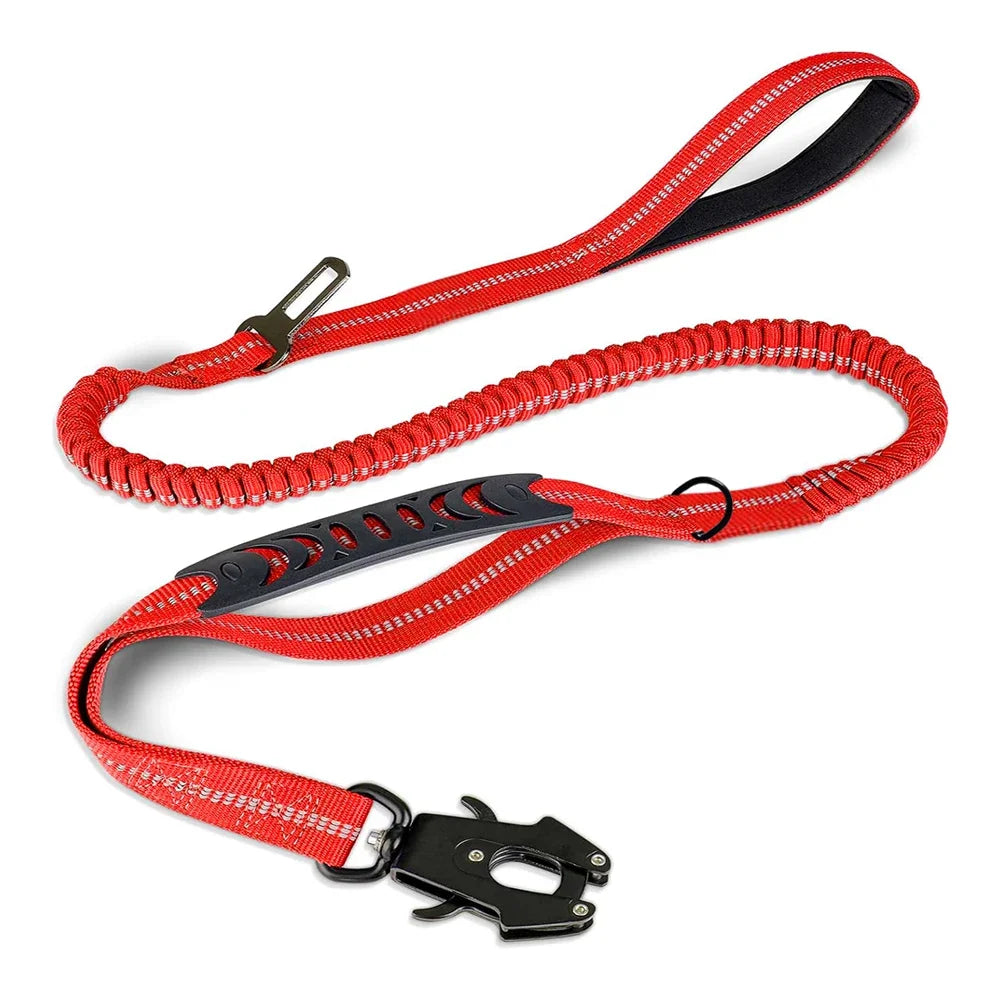 Reflective Shock-Absorbing Bungee Dog Leash