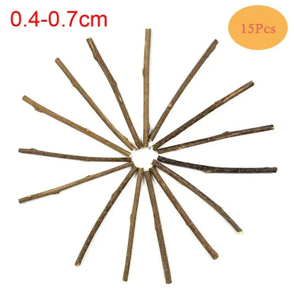 Matatabi Silvervine Cat Chew Sticks - Natural Catnip Alternative (15-Pack)