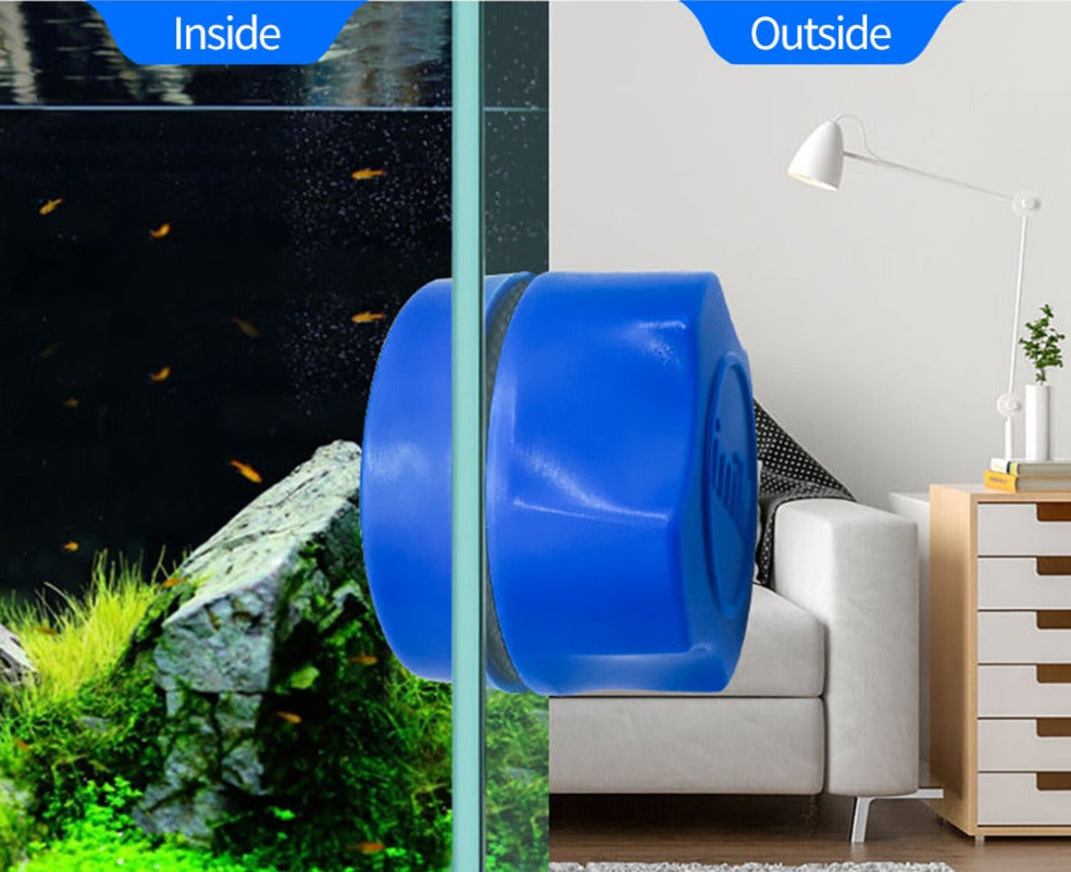 Magnetic Aquarium Glass Cleaner - Algae Scraper for Fish Tanks