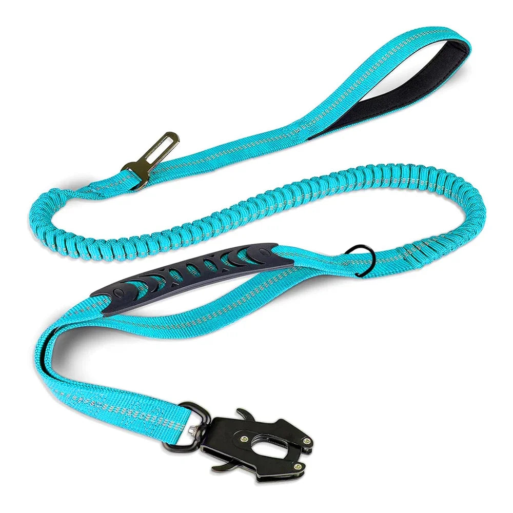 Reflective Shock-Absorbing Bungee Dog Leash