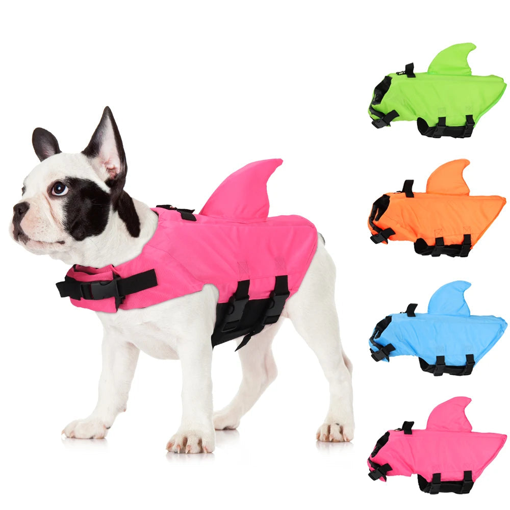 Shark Dog Life Jacket - Pet Swim Vest, XS to 2XL