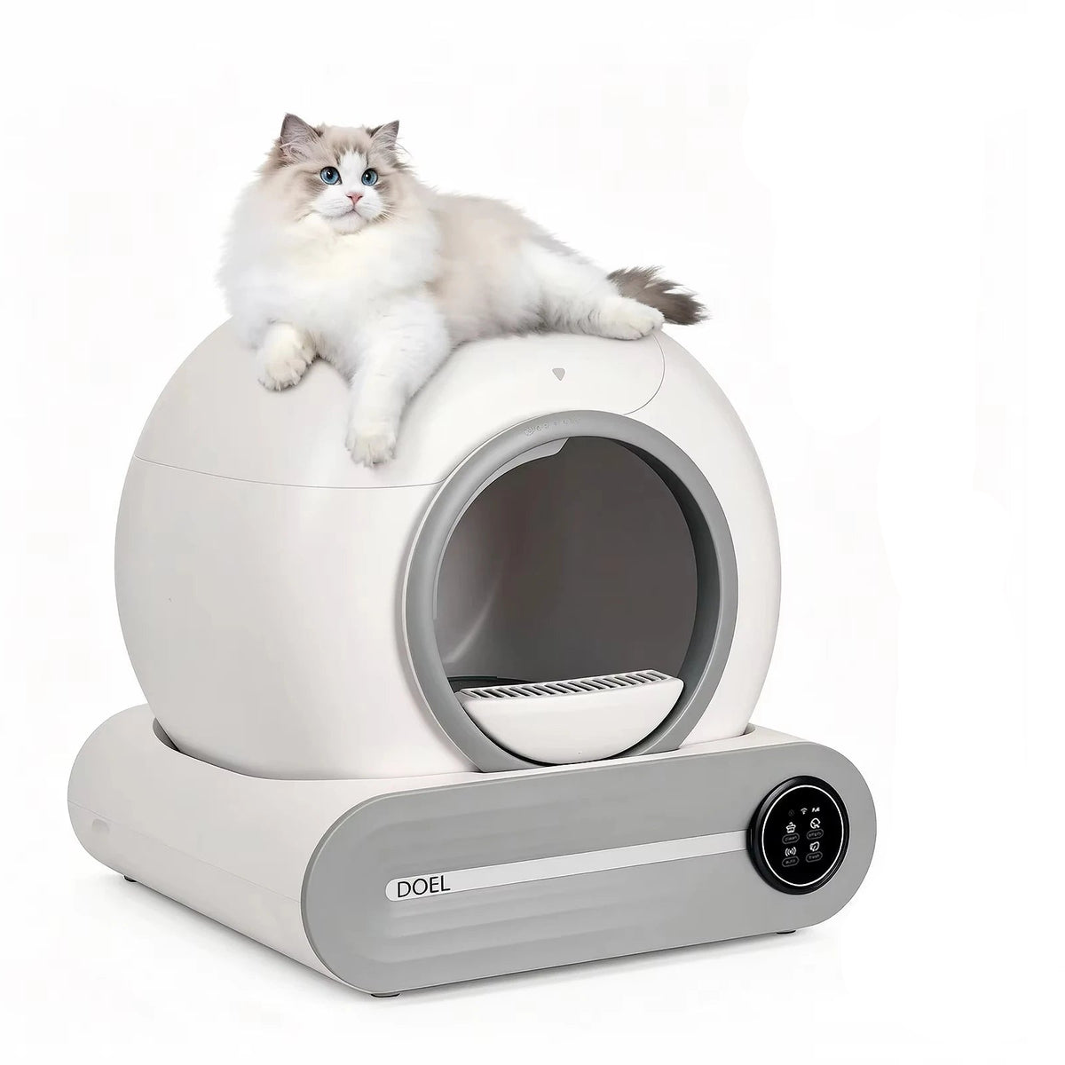 DOEL Self-Cleaning Smart Litter Box - 65L, WiFi App Control