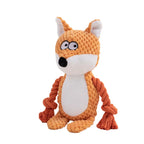 Squeaky Plush Animal Dog Toy - Chew Toy for Small Dogs