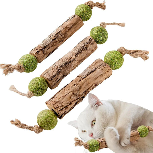 Silvervine Matatabi Dumbbell Dental Chew for Cats - Catnip Toy