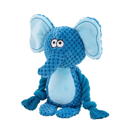 Squeaky Plush Animal Dog Toy - Chew Toy for Small Dogs