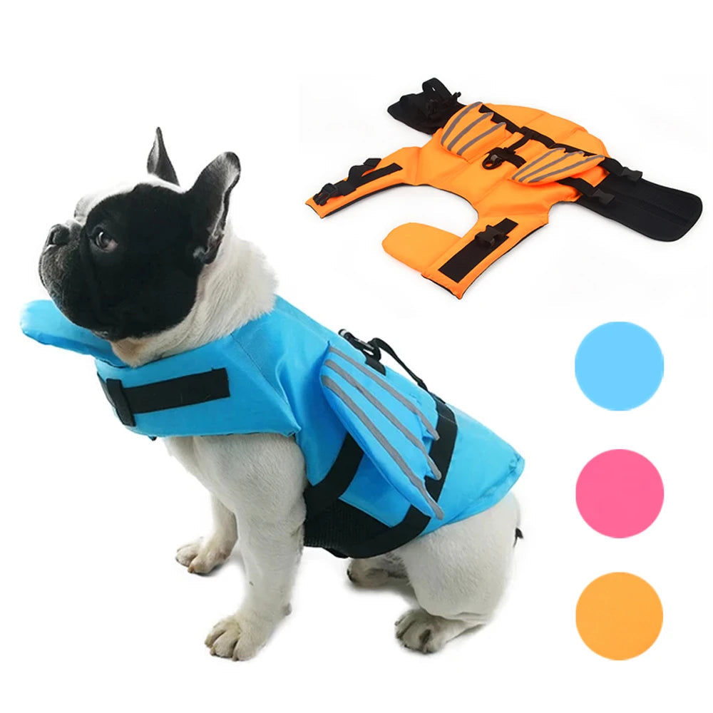 Summer Dog Swim Vest - Life Jacket with Reflective Wing