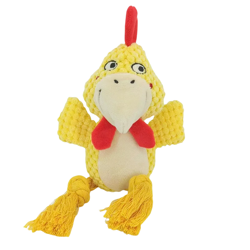 Squeaky Plush Animal Dog Toy - Chew Toy for Small Dogs