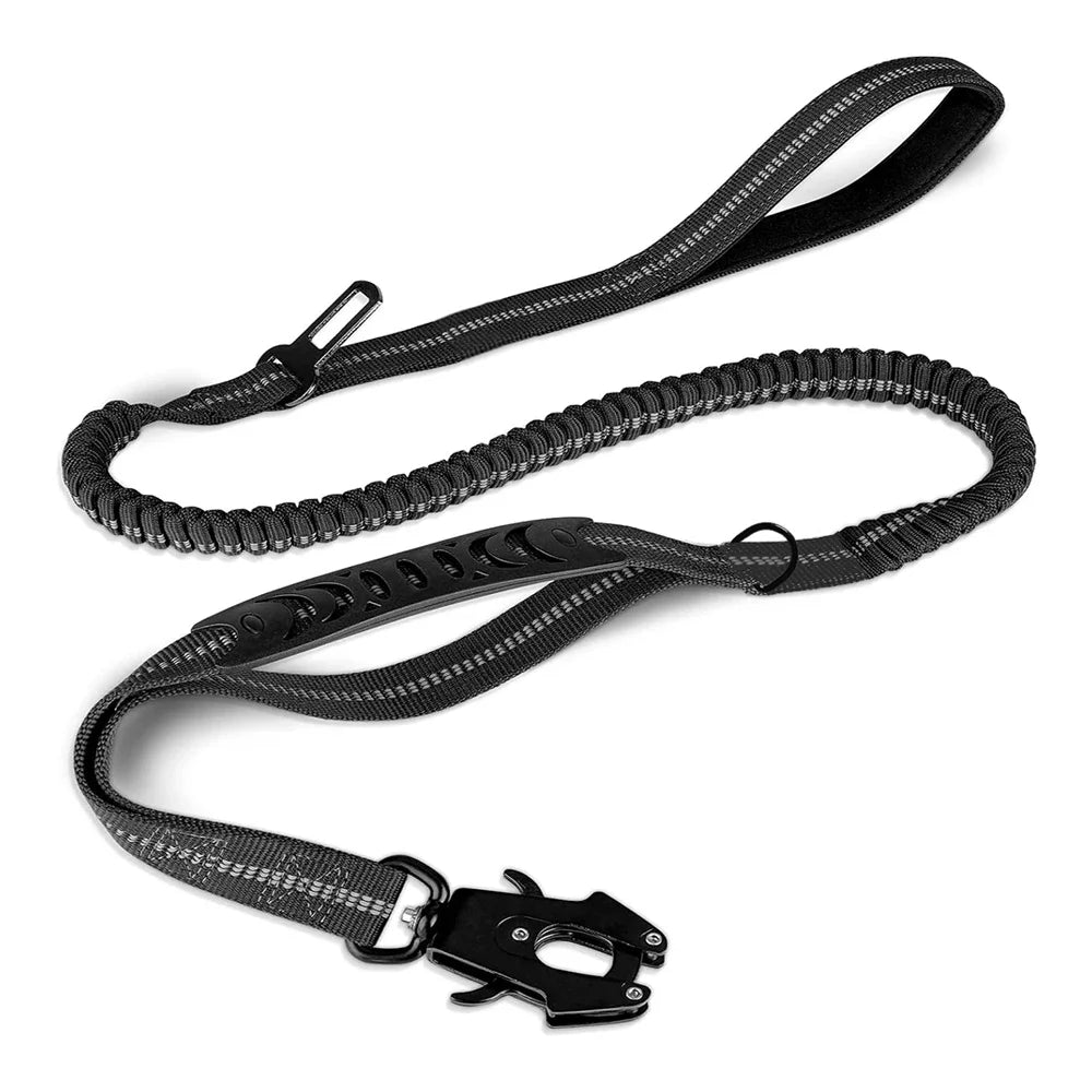Reflective Shock-Absorbing Bungee Dog Leash