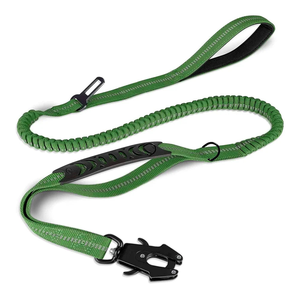 Reflective Shock-Absorbing Bungee Dog Leash