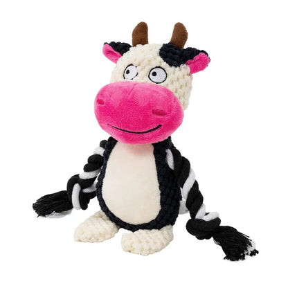 Squeaky Plush Animal Dog Toy - Chew Toy for Small Dogs