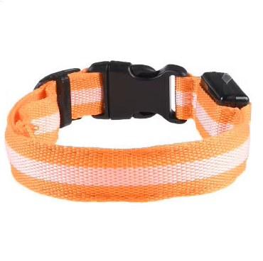 LED Dog Collar - Glow-in-the-Dark Night Safety Light