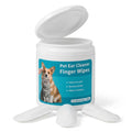 Pet Ear Cleaning Finger Wipes for Dogs & Cats